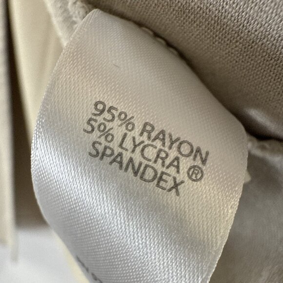 J Jill Wearever Women's Top Size Large Petite PL Wrap Front Minimalist Beige - Picture 6 of 8